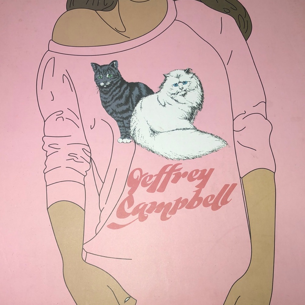 Jeffery Campbell brown platform tie up heel